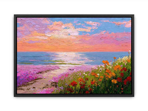 Coastal Wildflowers Canvas Print