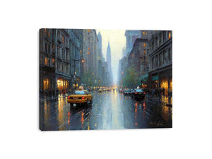 Classic NYC Taxi Painting