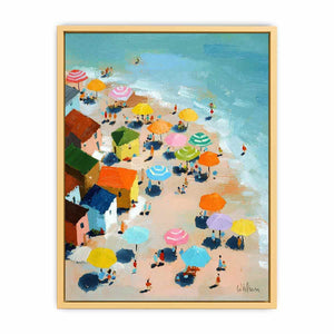 Ocean Umbrellas Streched canvas
