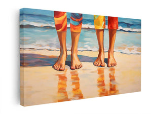 Step In Beach Art canvas Print