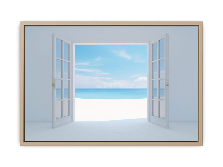 Ocean Door Art  framed Print