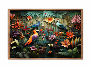 Birds Tropical Art Painting