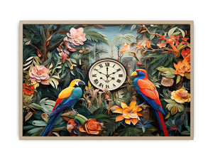 Birds Tropical Art framed Print