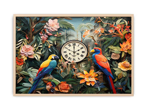 Birds Tropical Art framed Print