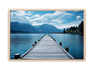 Calm Jetty Art framed Print