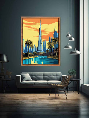Burj Khalifa, Dubai Poster