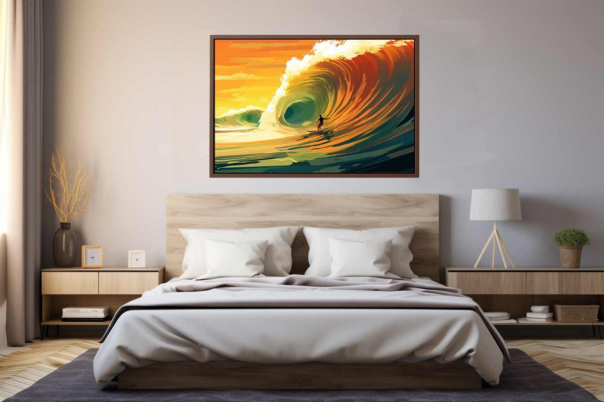 Surfer In The Sun
