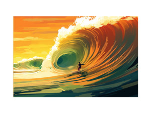 Surfer In The Sun