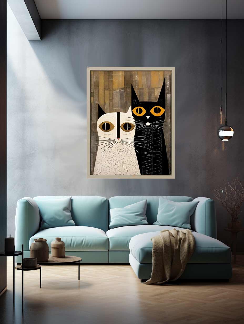 Abastract Cat Poster