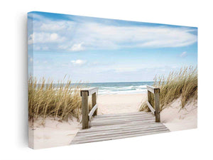 Beach Path Painting canvas Print