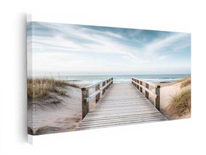 Beach Path Painting canvas Print