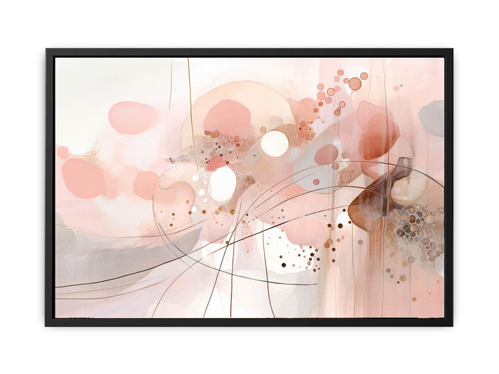 Pink Marble Art  canvas Print