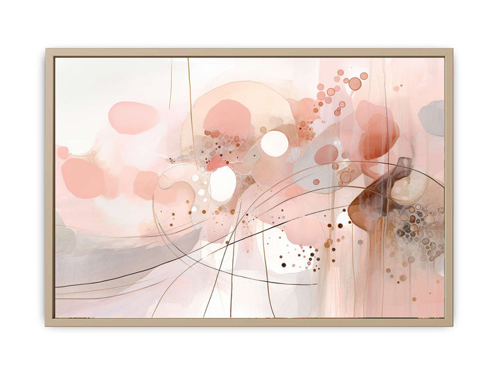 Pink Marble Art framed Print