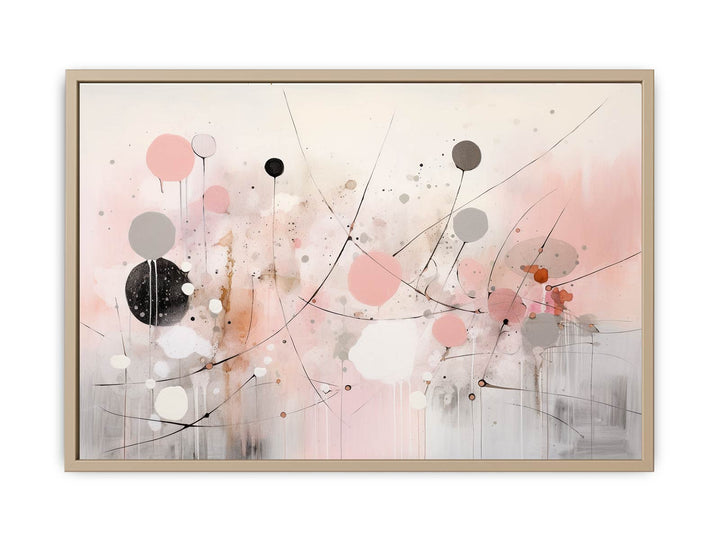 Pink Marble Painting framed Print