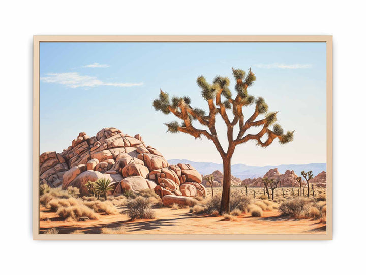 Desert Tree Art framed Print
