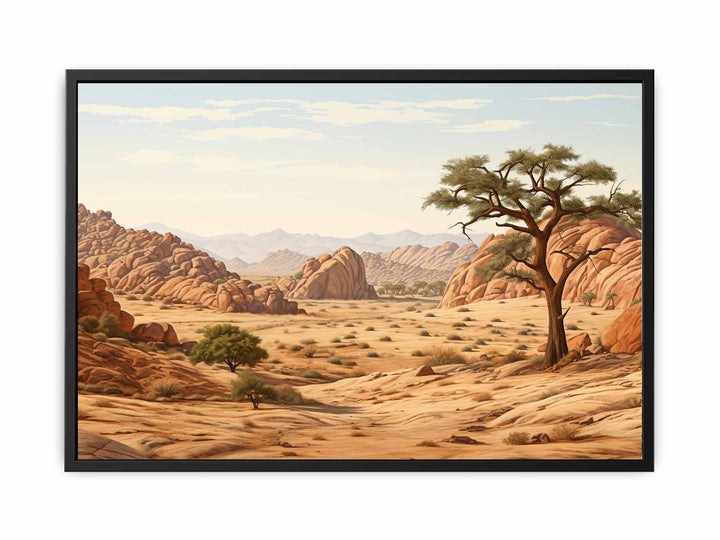 Desert Tree Painting  canvas Print