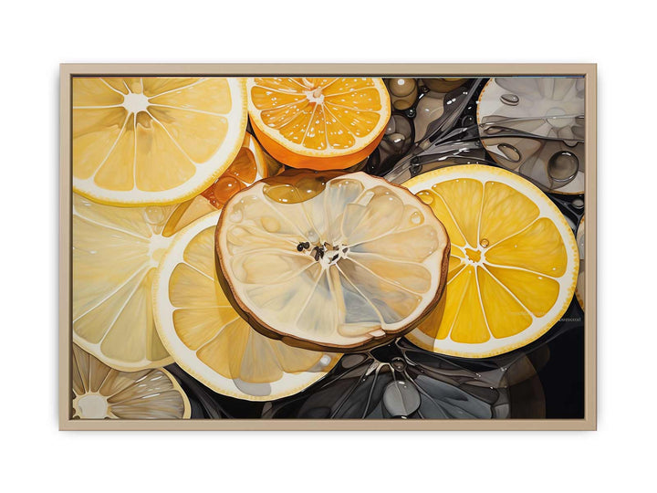 Lemons framed Print