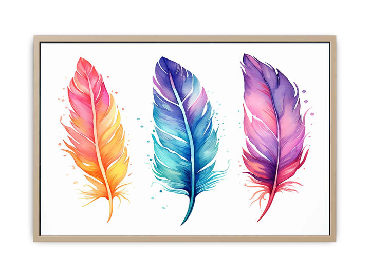 Boho Feathers Art 2 framed Print