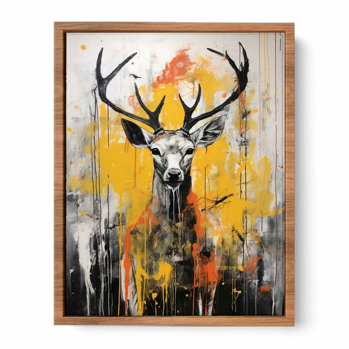 Abstract Stags  Painting
