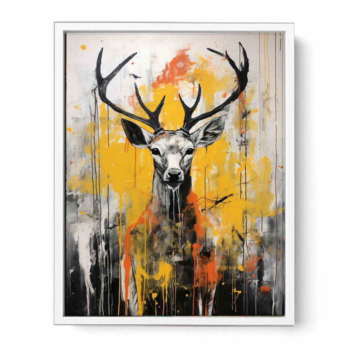 Abstract Stags  Painting