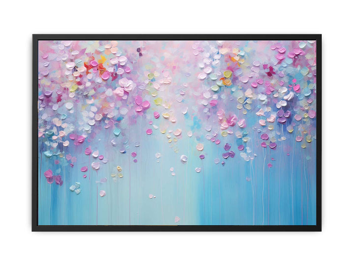 Raspberry Raindrops' Painting  canvas Print