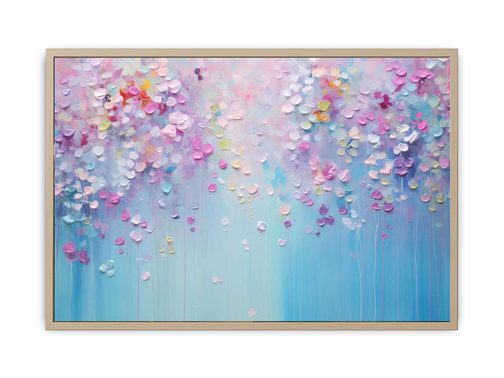 Raspberry Raindrops' Painting framed Print