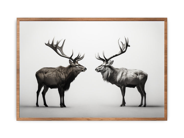 Eye To Eye Stags  Painting