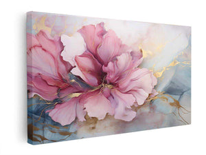 Flower Gold Art canvas Print