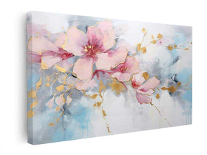 Flower Gold Art canvas Print