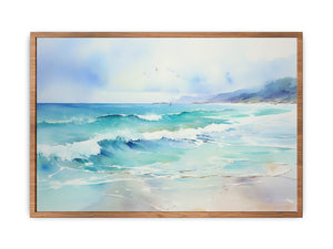 Watercolor Beach Painting