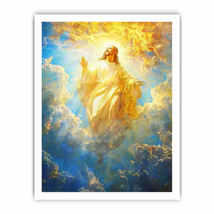 Heavenly Light religious inspirational fine art for bedroom decor.