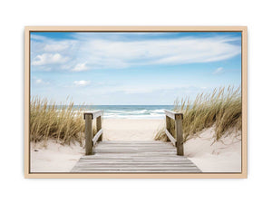 Beach Path Painting framed Print