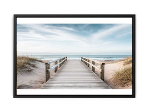 Beach Path Painting canvas Print