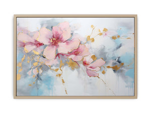 Flower Gold Art framed Print