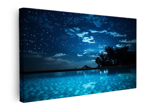 Glaxy & Stars Artwork canvas Print