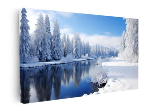 Swis Winter Art canvas Print
