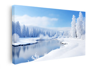 Switzeralnd Snow Art canvas Print