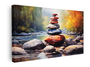 Stacking Stones canvas Print