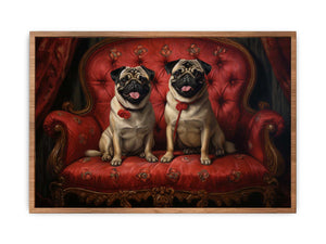 Pugs On Couch Painting