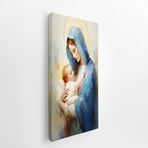 Virgin Mary Painting canvas Print