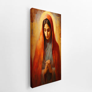 Virgin Mary Pain canvas Print