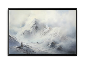 White Mountian Painting canvas Print
