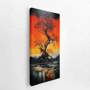 Orange Tree Art canvas Print