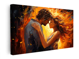 In Love Art Painting canvas Print