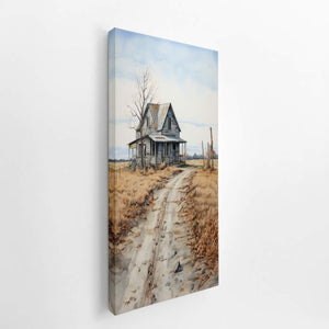 Country House Art Painting canvas Print