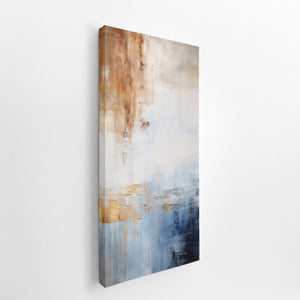 Blue Brown Art canvas Print