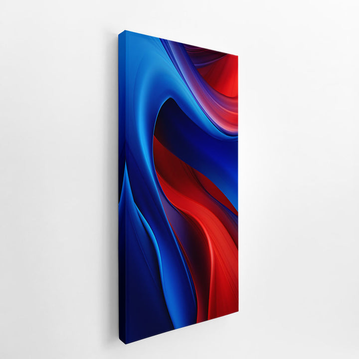 Blue And Red Art  canvas Print