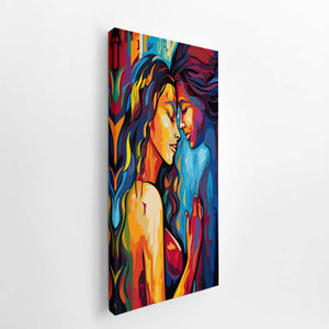 Abstract Lovers Love Art canvas Print