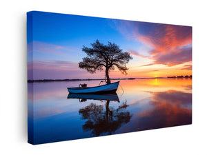 Calm At Sunset Artwork canvas Print