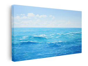 Calm Ocean Painting canvas Print